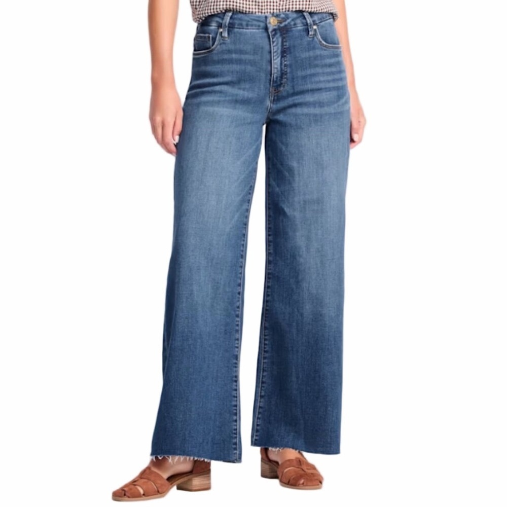 Torrid Luxe Slim Boot Cut Jeans Size 16 Raw Hem Ankle Stretch Mid Rise
